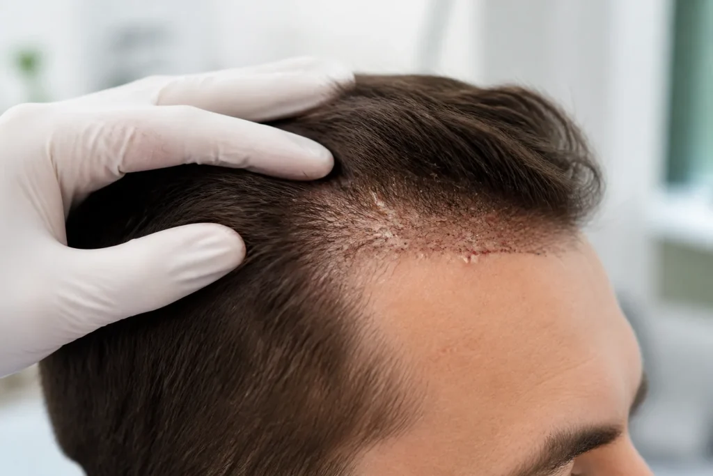 is dandruff formation normal after hair transplantation 20260915 183918 002