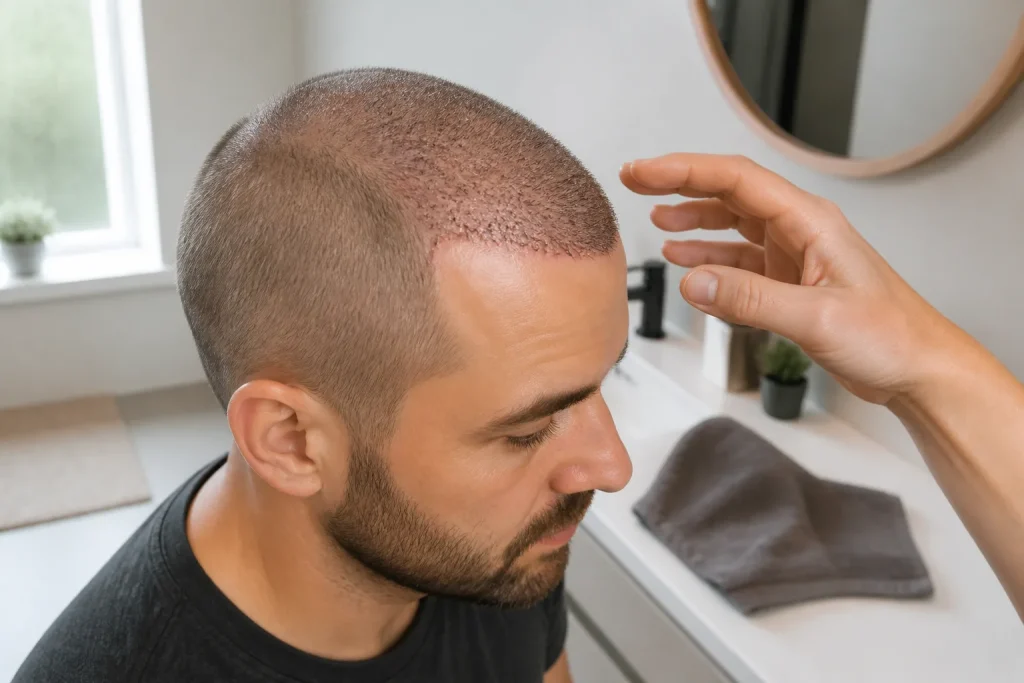 post op fue hair transplant after 10 days 20260915 214443 002