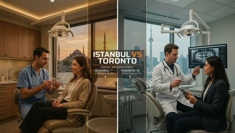Istanbul vs Toronto: Dental Implants Cost