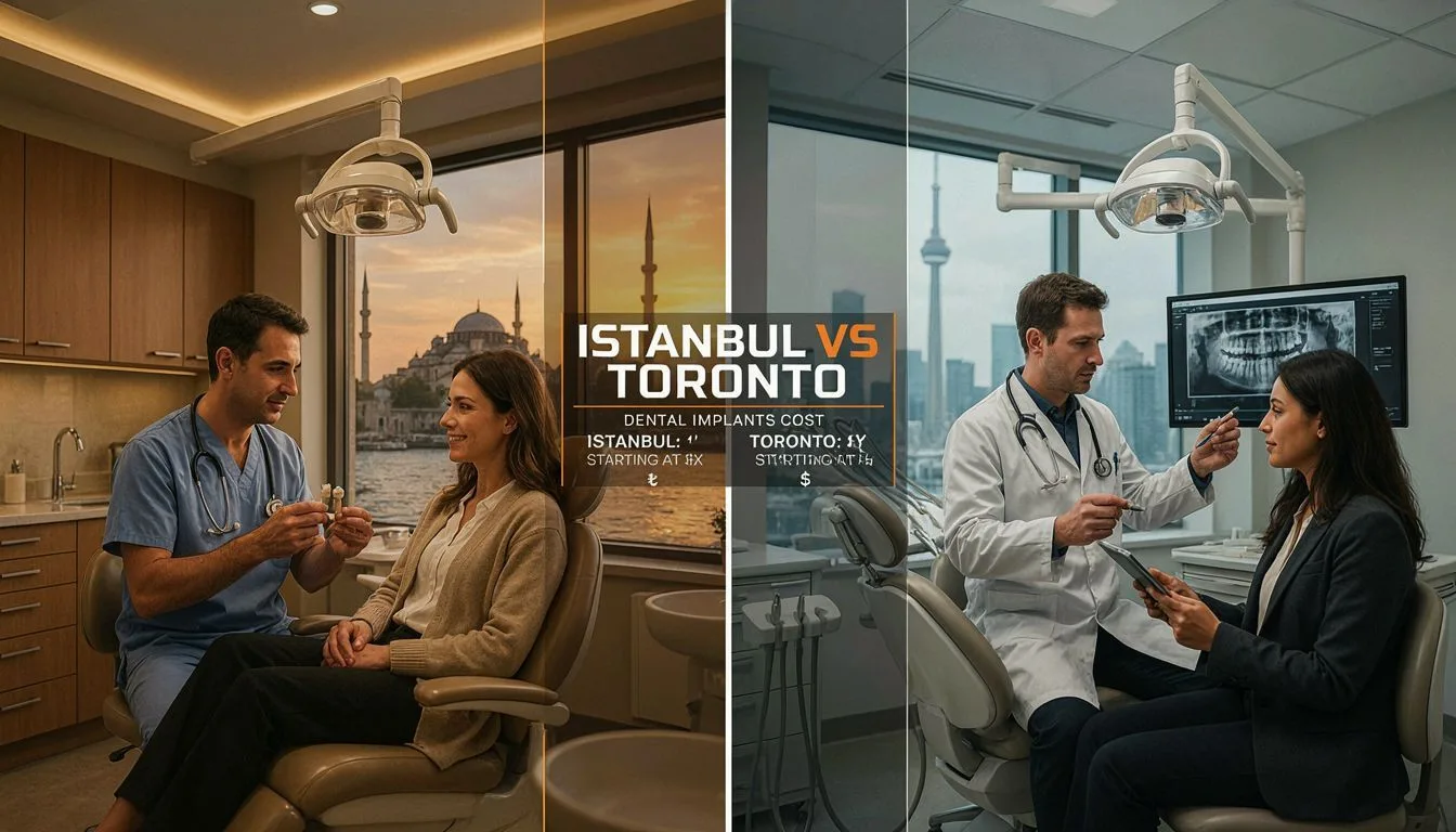 Istanbul vs Toronto: Dental Implants Cost