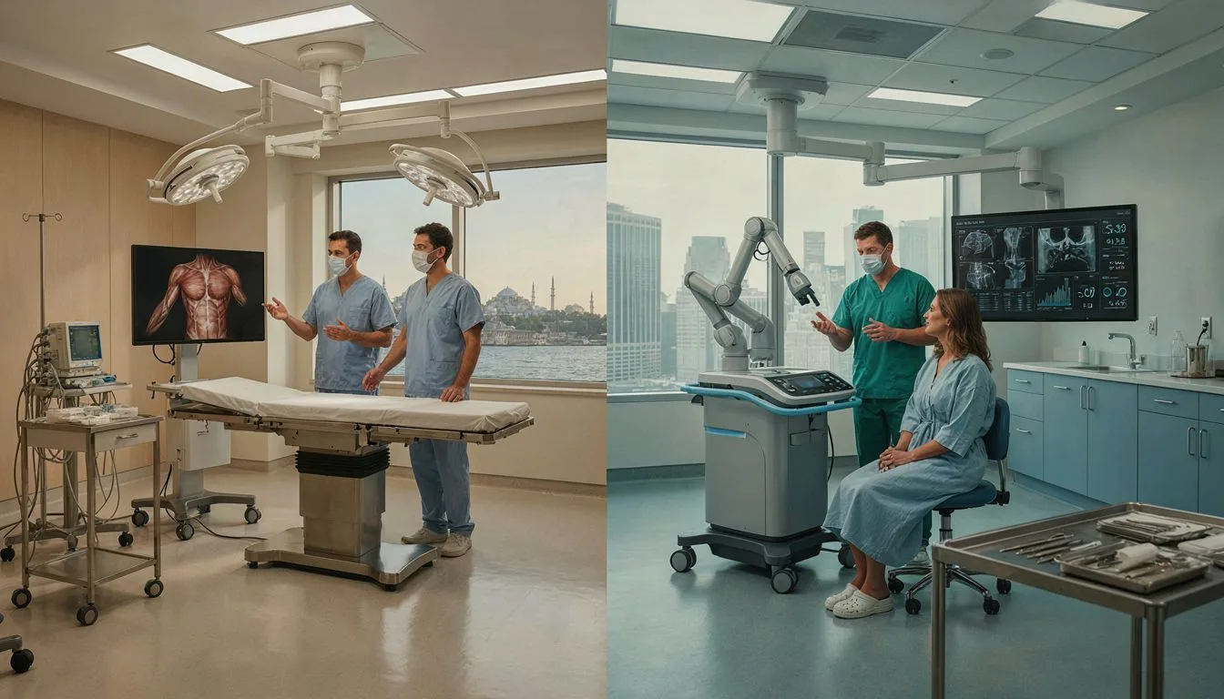 Which factors can make gynecomastia surgery more expensive in Istanbul or New York?